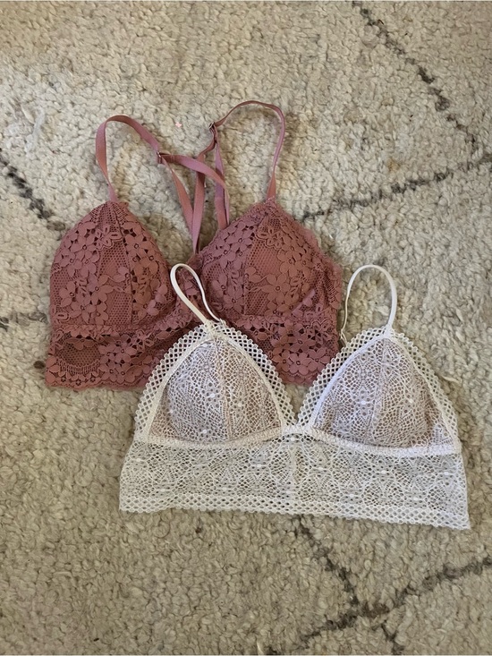 Victoria's Secret Other - Lace Bralette Bundle -Mauve & Ivory